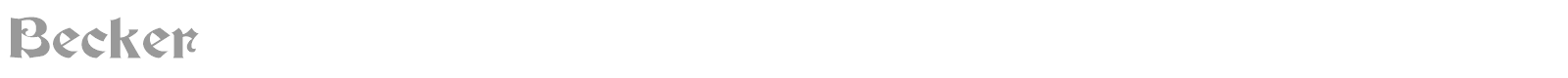 Becker font preview